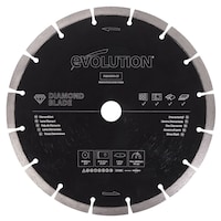 Evolution General Purpose Diamond Saw Blade with Segmented Edge, 7/8-in Arbor, 9-in