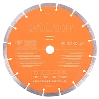 Evolution Premium Diamond Saw Blade with Segmented Edge, 7/8-in Arbor, 9-in