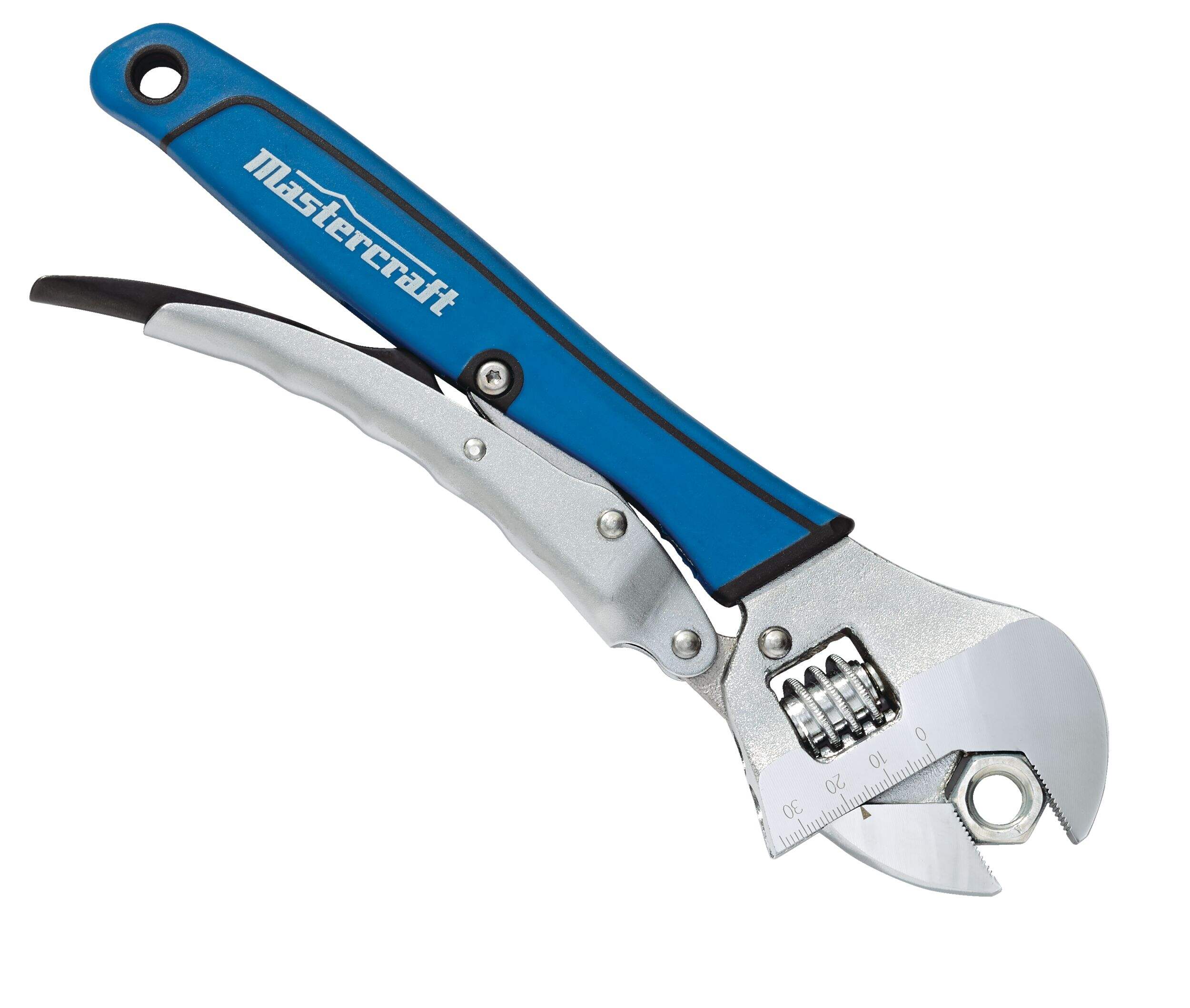 Mastercraft Locking Adjustable Wrench Set, 2-pc, Assorted Sizes Overhead_Flat