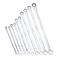 MAXIMUM Extra-Long Double Box-End Ratcheting Wrench Set, SAE, 10-pk