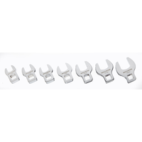 MAXIMUM Crow Foot Wrench Set, SAE/Metric, Nickel-Chrome Plating, 7-pc