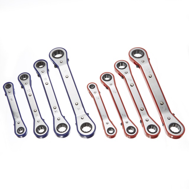 Certified Ratcheting Box End Wrench Set, 8pc, SAE/Metric Canadian Tire