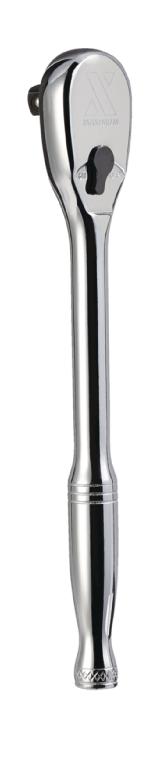 MAXIMUM 1/4-in Drive 90-Tooth Ratchet, CRV, Nickel-Chrome Plating, 6-in Back_Angled_Left