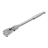 MAXIMUM 3/8-in Drive 90-Tooth Flex Ratchet, CRV, Chrome Plating, 11-in Front_Angled_Left