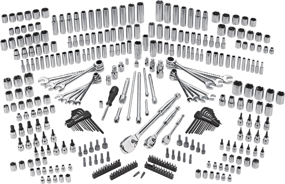 MAXIMUM Professional Grade Socket Set, 346pc, CRV, NickelChrome