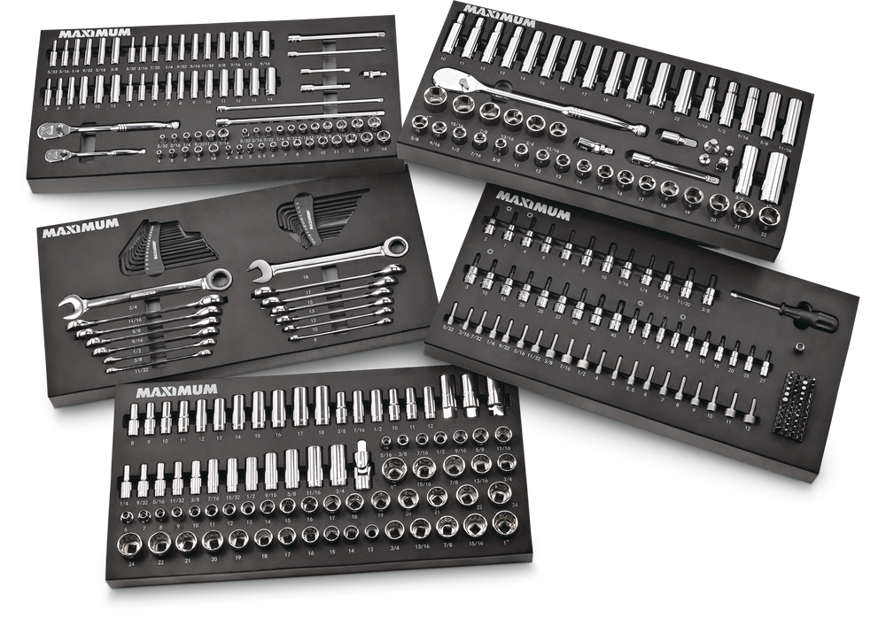 MAXIMUM Professional Grade Socket Set, 346pc, CRV, NickelChrome