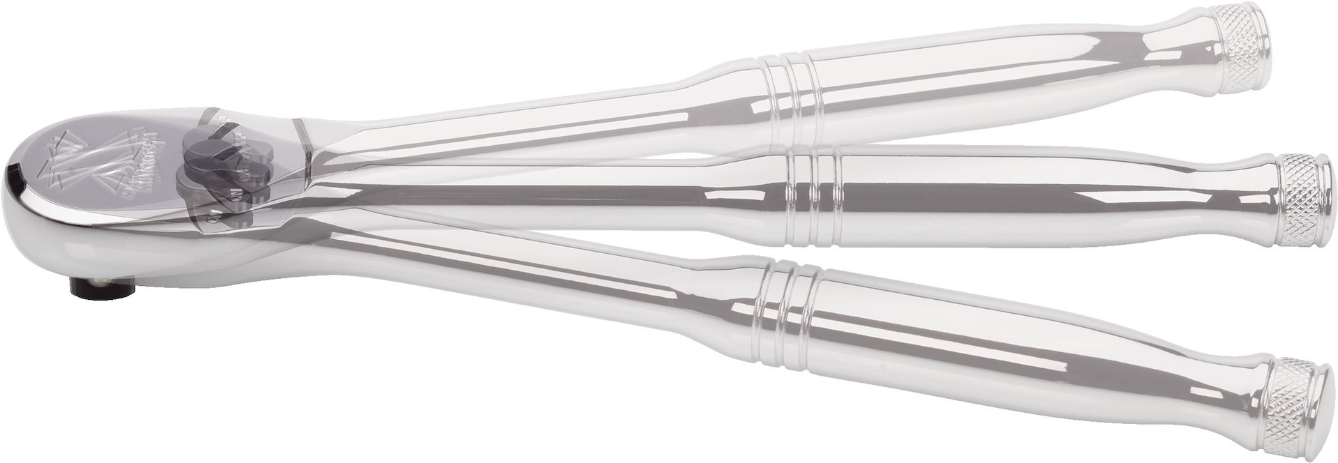 Jeu de douilles de qualité professionnelle à prise de 1/2 po MAXIMUM, 45 pc, SAE/métrique, CRV, placage nickel/chrome Back_Angled_Left