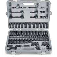 Douilles longues à choc de qualité professionnelle MAXIMUM, 150 pc, SAE/métrique, CRMO