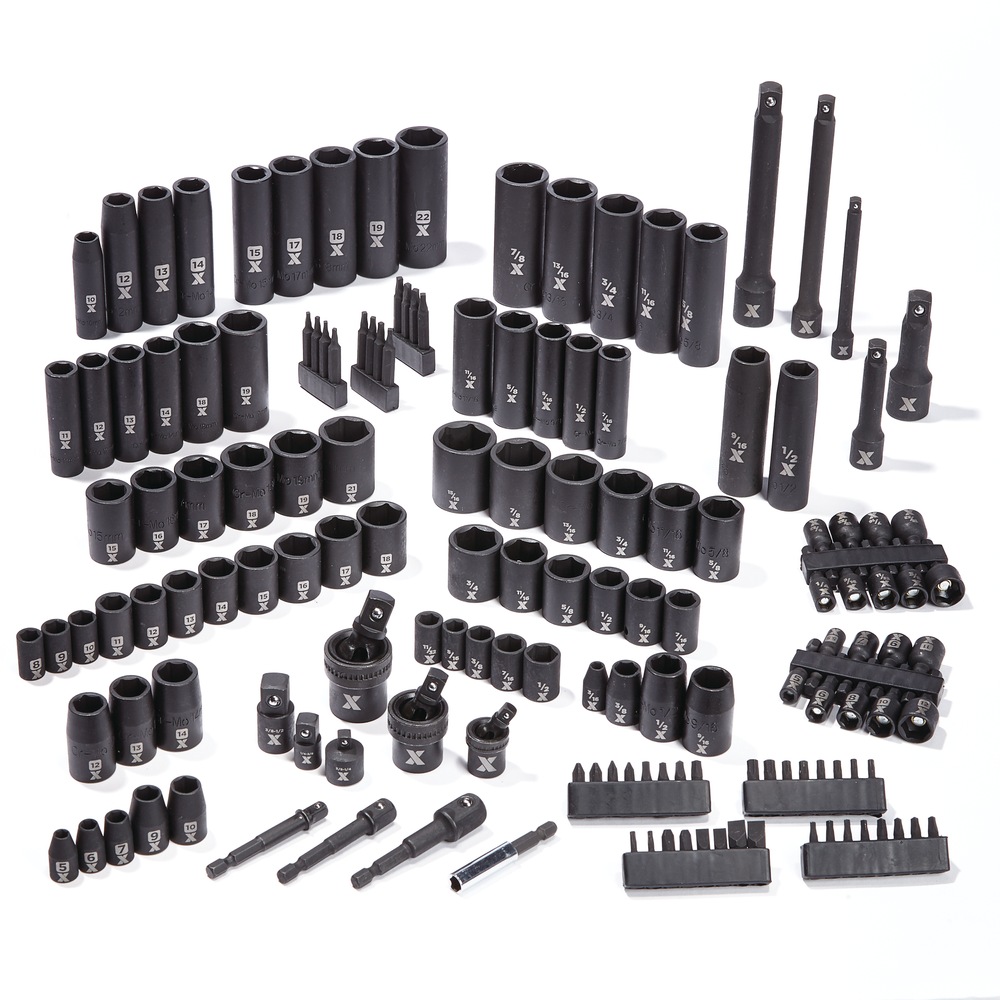 MAXIMUM Professional Grade Impact Socket Set, 150pc, SAE / Metric