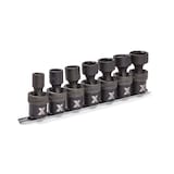 Douilles à percussion pivotantes de 1/2 po MAXIMUM, SAE, CRMO, paq. 7 Front_Three_Fourths_Angled_Right