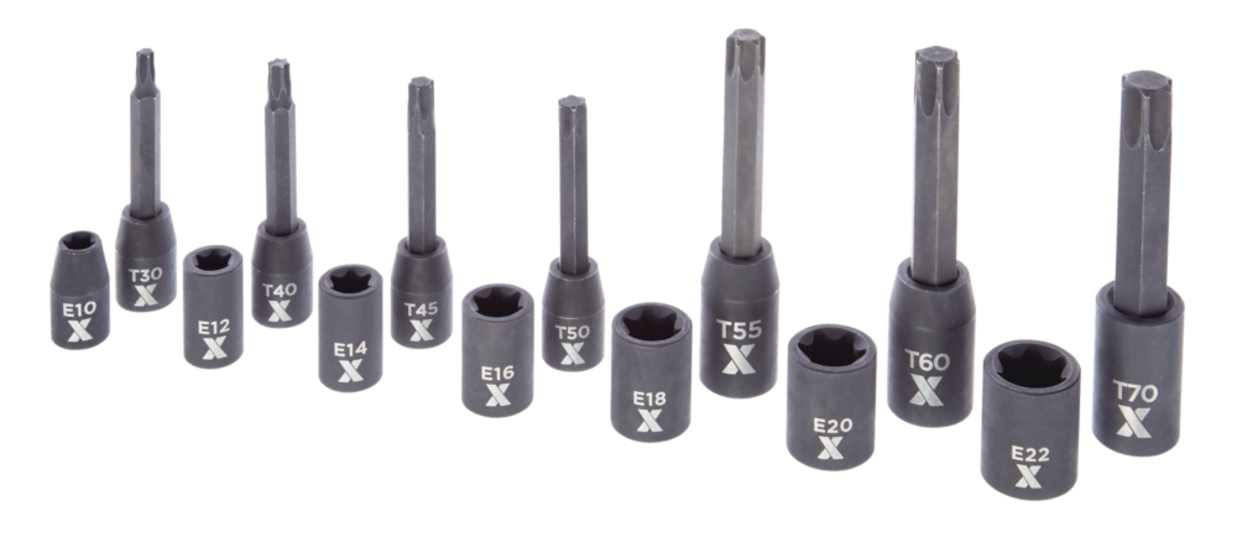 MAXIMUM Torx & ETorx Impact Bit Socket Set, 14pc, SAE/Metric Canadian Tire