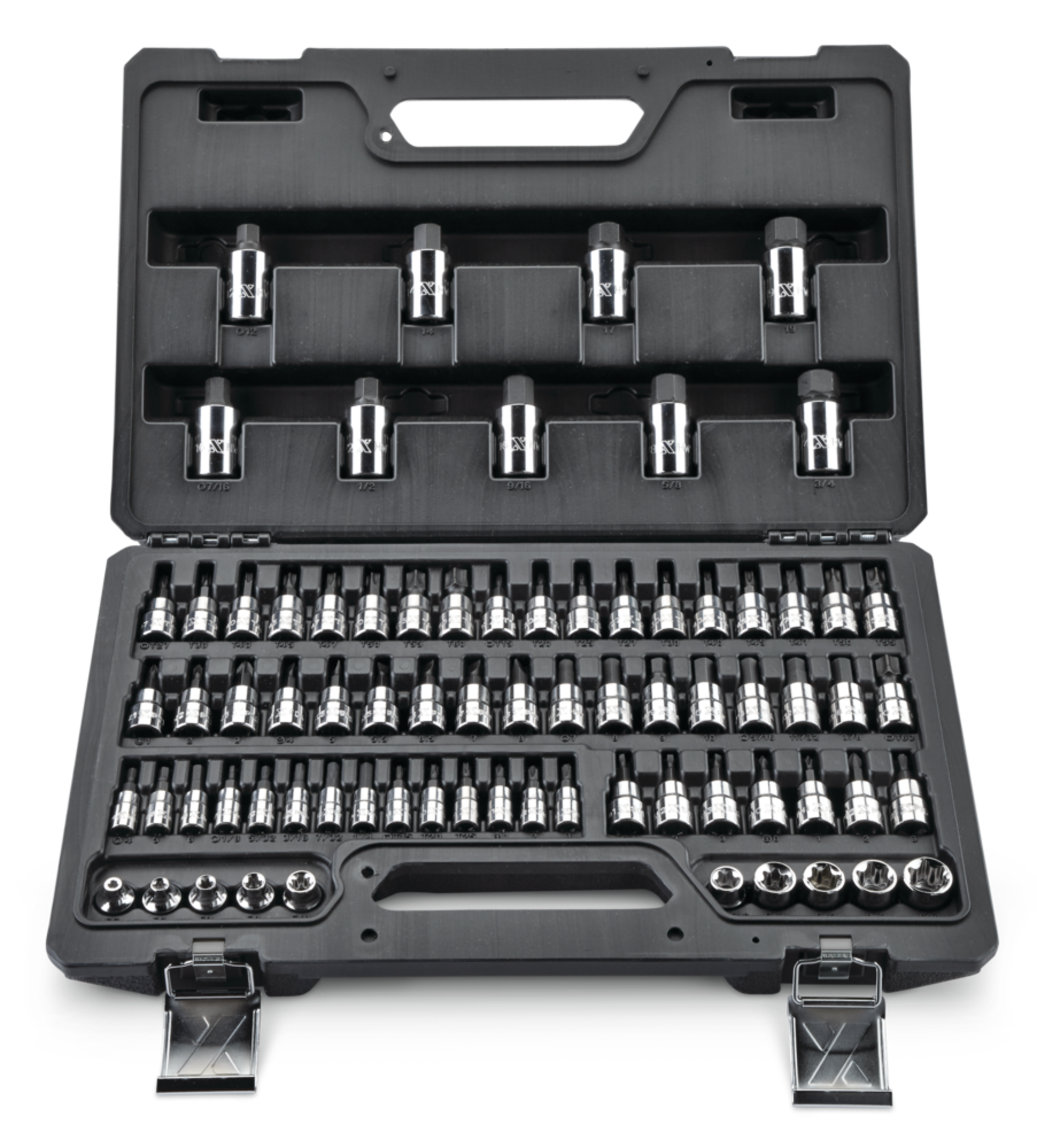 MAXIMUM Professional Grade Bit Socket Set, 75-pc Front_Elevated