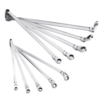 MAXIMUM Extra-Long Double Box-End Flex Wrench Set, SAE, 10-pc Overhead_Plunge