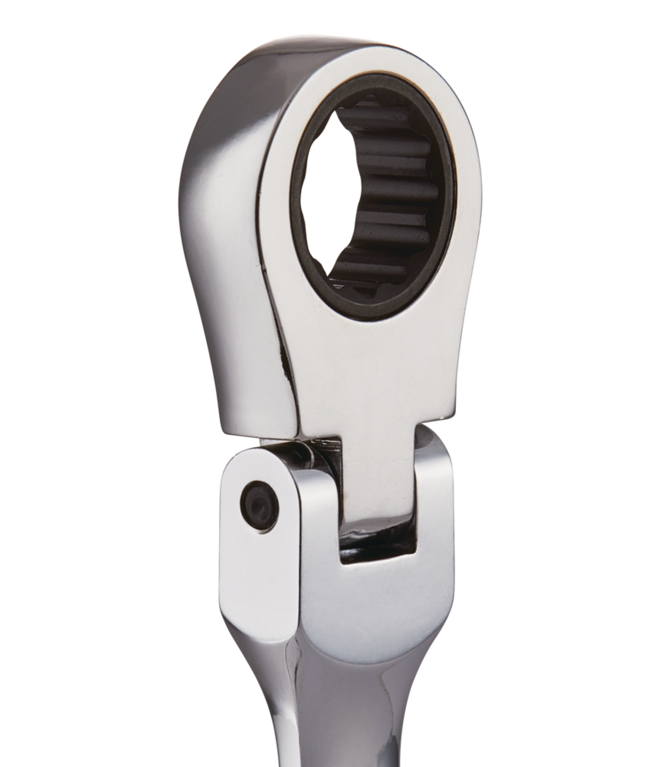 MAXIMUM Stubby Flex Head Ratcheting Wrench Set, SAE, NickelChrome