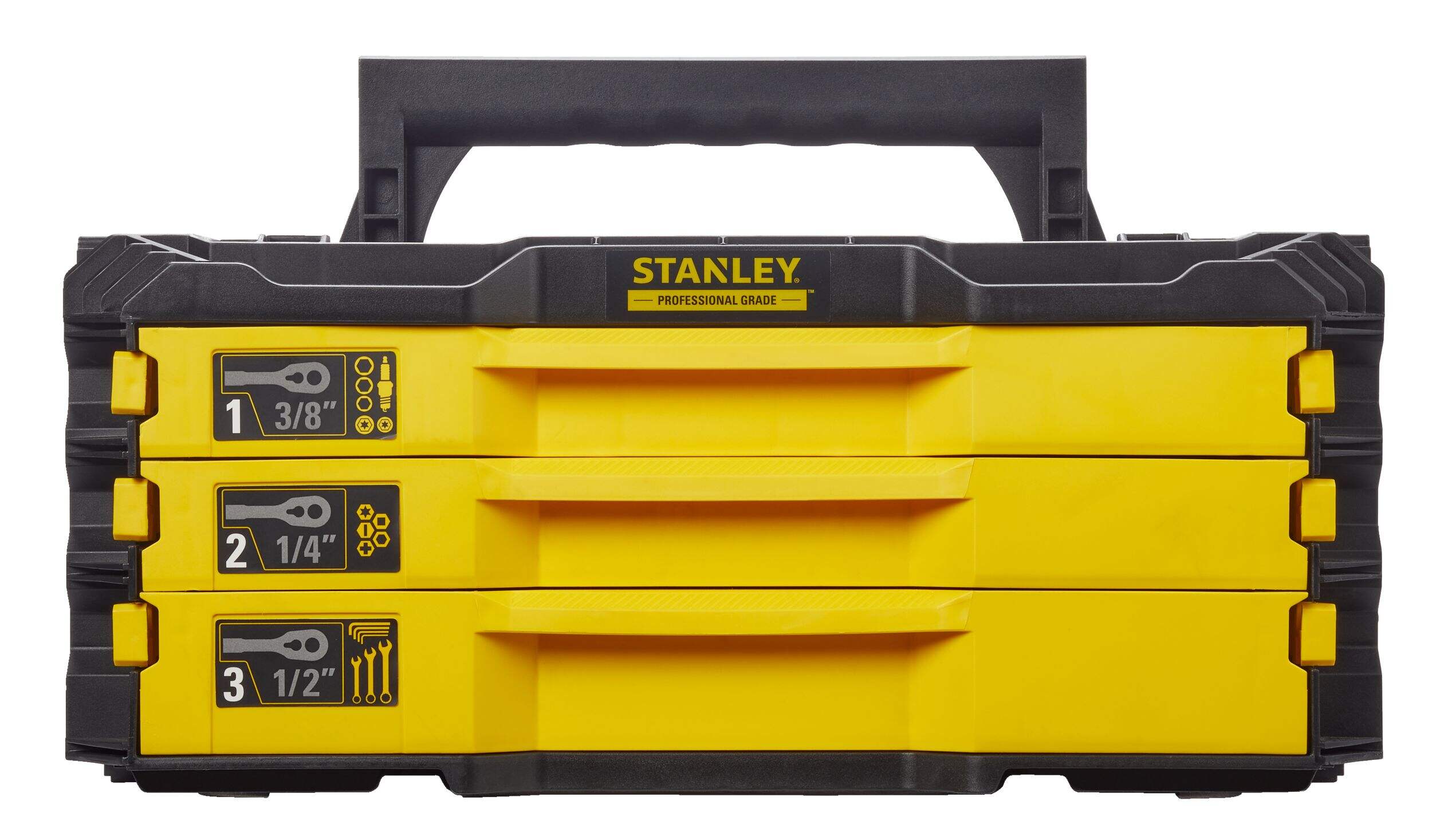 Stanley Professional Grade Black Chrome Socket Set, SAE/Metric, 236-pc Front_Flat