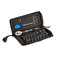 Mastercraft Mechanic's Tool Set with Case, Nickel-Plated, SAE/Metric, 26-pc