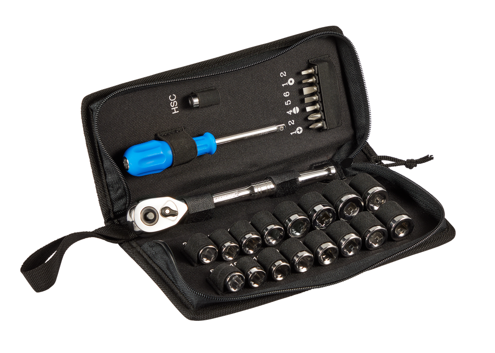 Mastercraft Socket Set with Zipper Case, NickelChrome Plating, SAE