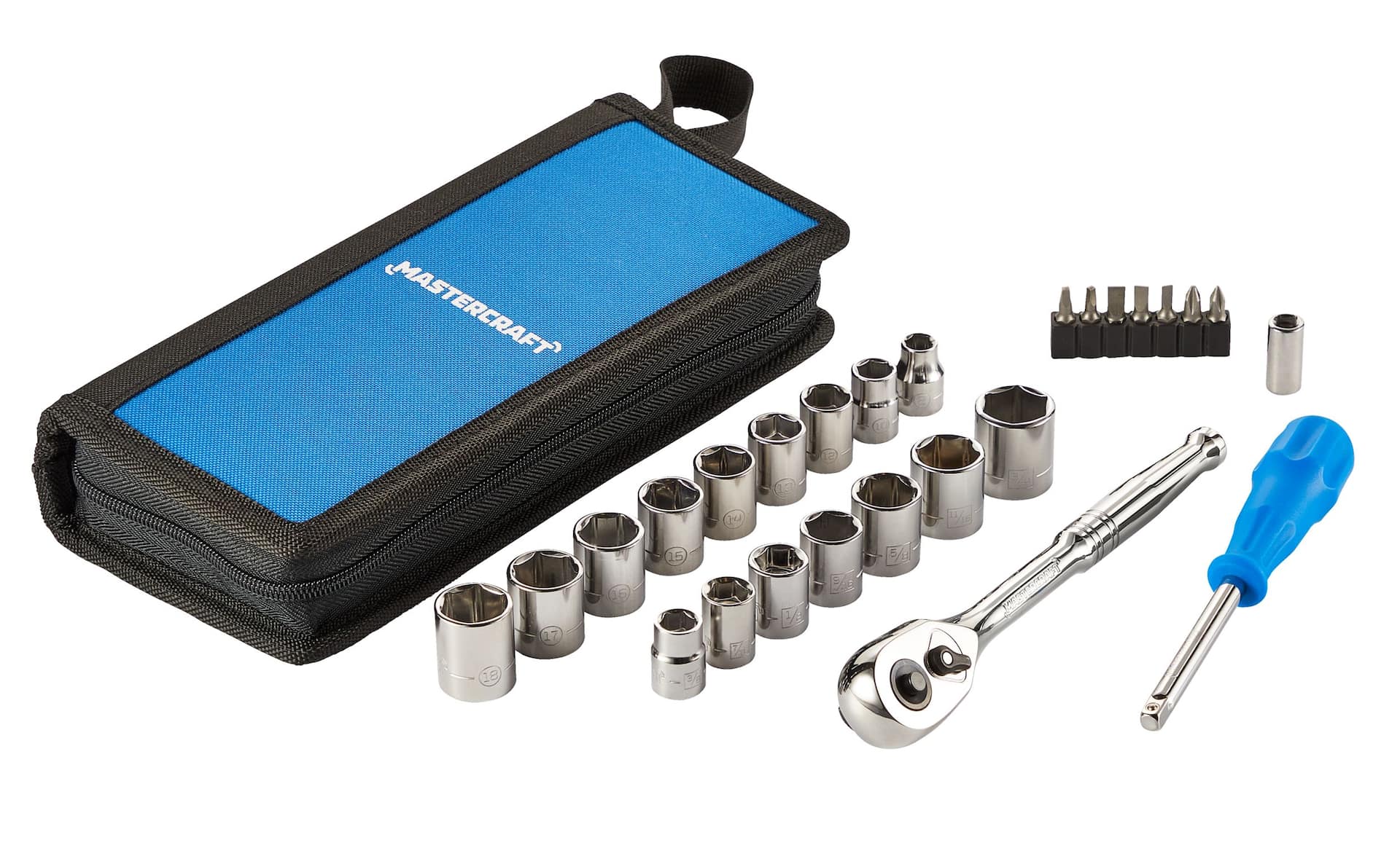 Mastercraft Folding Hex Key/Allen Wrench, Multi-Tip, Comfort Grip Handle,  Cr-V Steel Keys, 2-pk