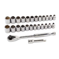 MAXIMUM Professional Grade BRIX Socket Set, 26-pc Composite_or_Mixed