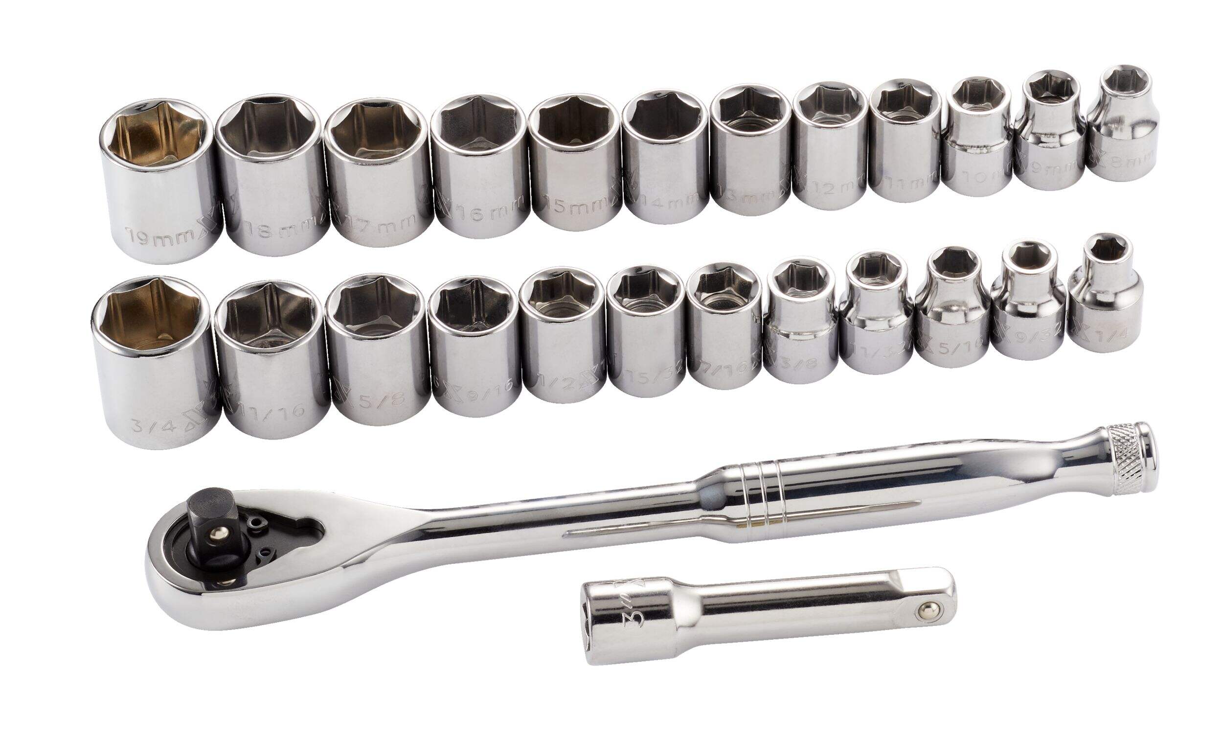 MAXIMUM Professional Grade BRIX Socket Set, 26-pc Composite_or_Mixed