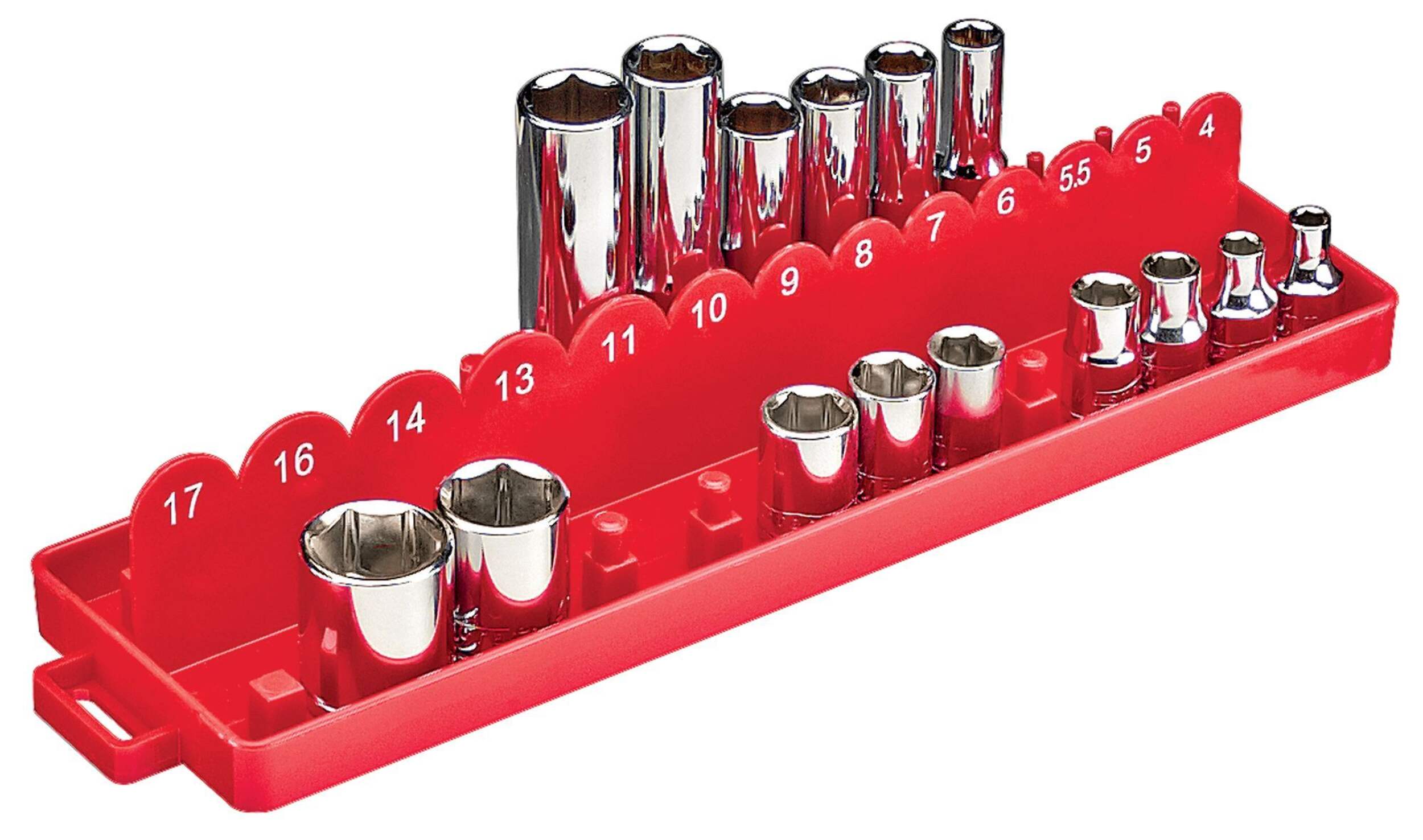 Mastercraft 1/4-in Drive Socket Storage Rack, 2-pc Front_Angled_Right
