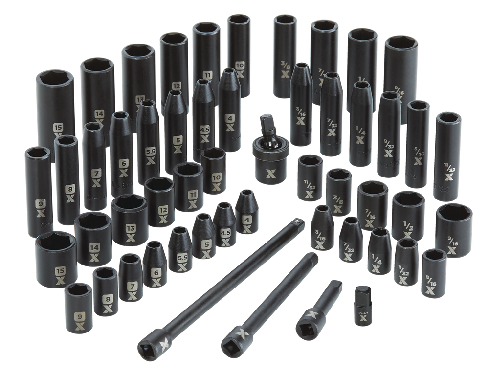 MAXIMUM 1/4in Drive Impact Socket Set, 53pc Canadian Tire
