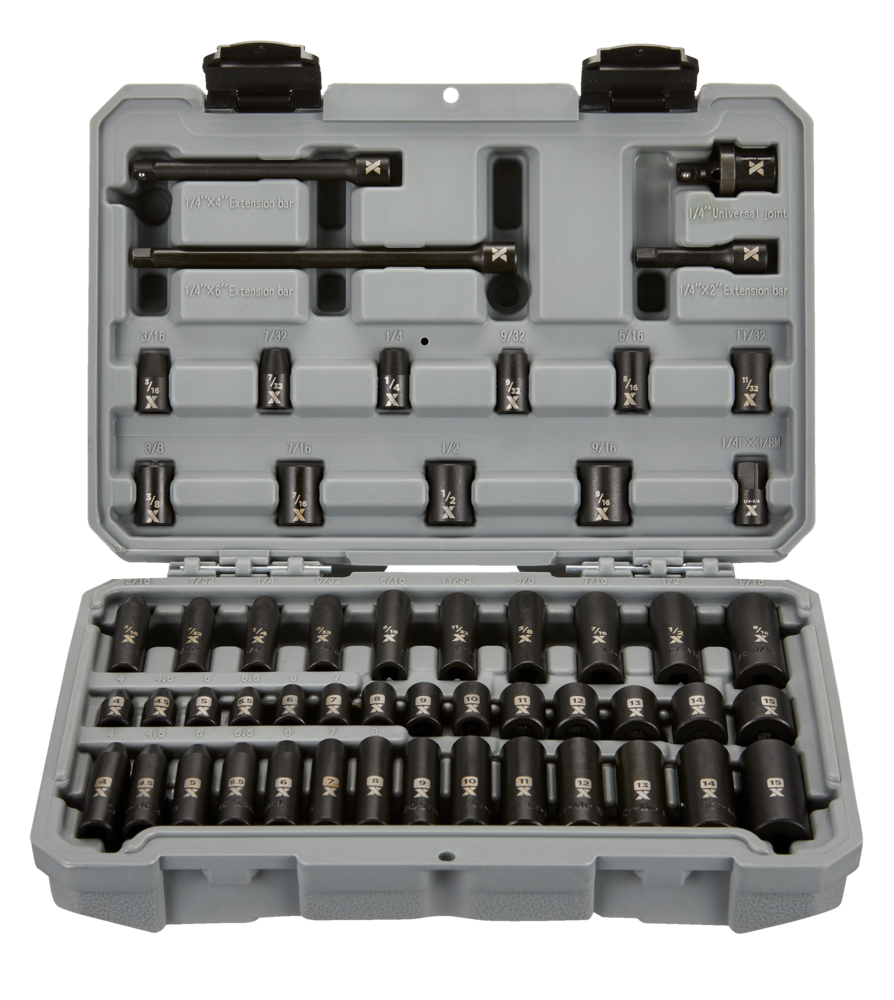 MAXIMUM 1/4in Drive Impact Socket Set, 53pc Canadian Tire