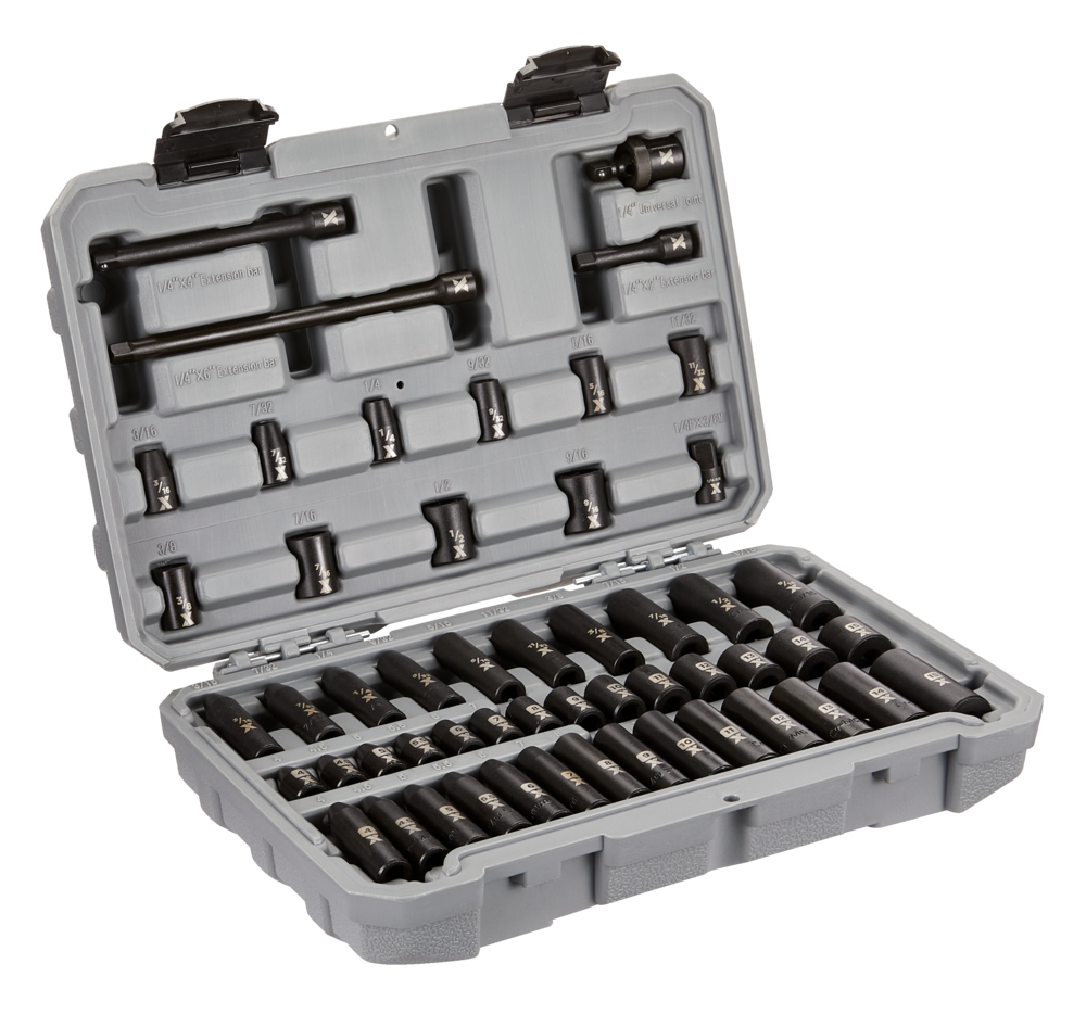 MAXIMUM 1/4in Drive Impact Socket Set, 53pc Canadian Tire