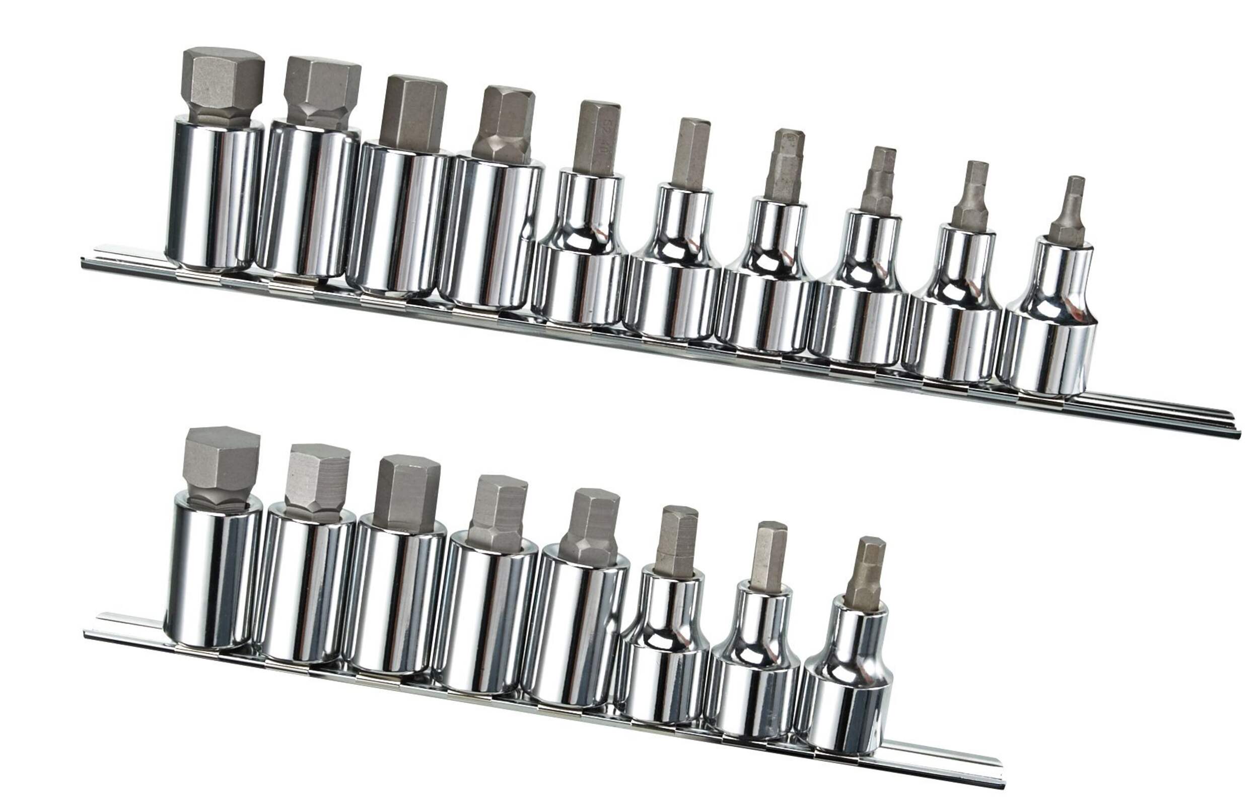 Mastercraft Drive Hex Bit Socket Set, 1/2-in, 18-pc Front_Flat