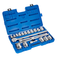 Mastercraft Socket Set 20-pc, 3/4-in Drive, SAE, Steel, Chrome Front_Three_Fourths_Angled_Right