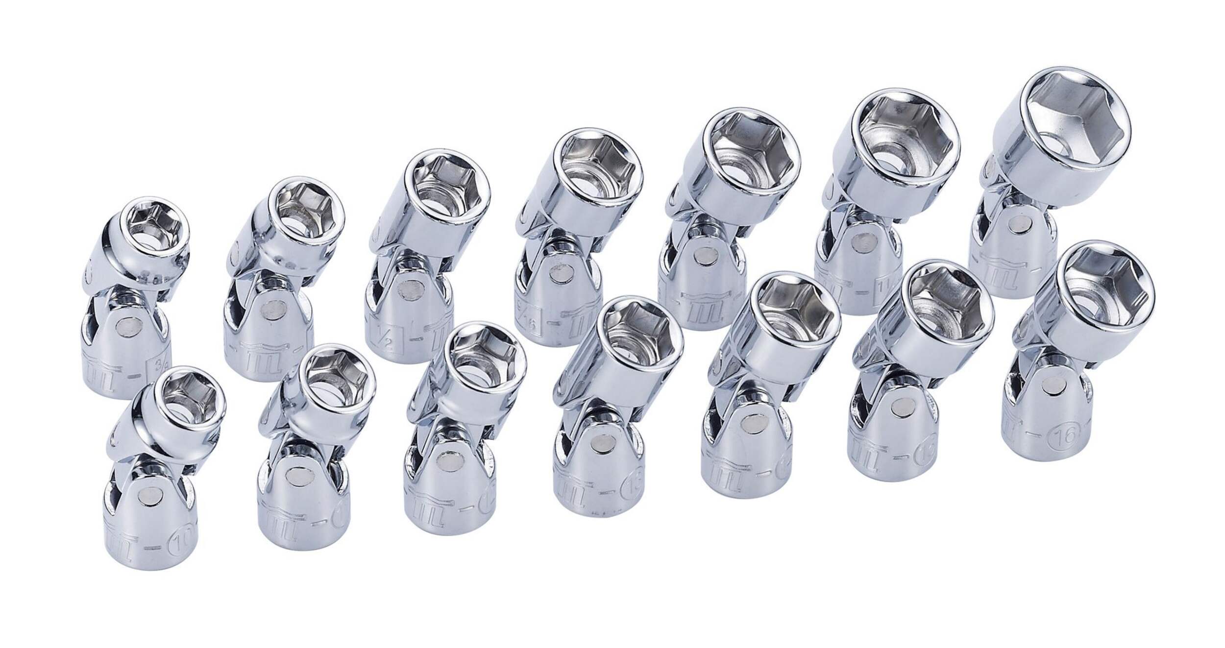 Mastercraft Drive Flex Socket Set, 3/8-in, 14-pc Front_Angled_Right