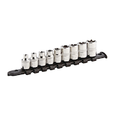 MAXIMUM E-Torx® Bit Socket Set, Chrome-Plated, 9-pc Front_Angled_Left