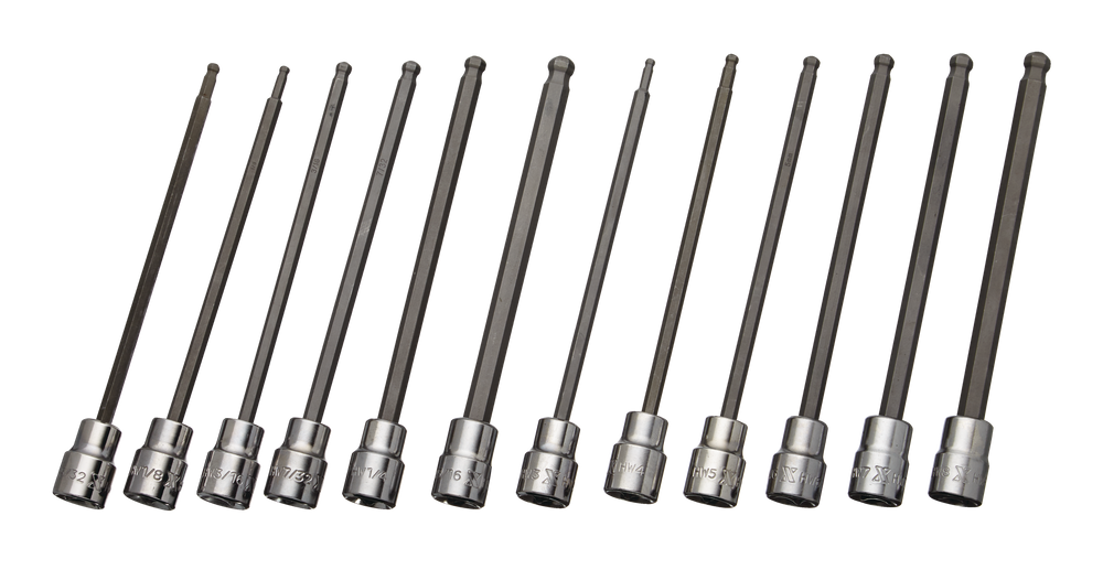 MAXIMUM Long Arm Ball End Hex Bit Socket Set, 12pc Canadian Tire
