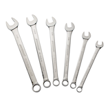 Mastercraft Jumbo Combination Wrench Set, Nickel-Chrome Plating, SAE, 6-pc Front_Flat