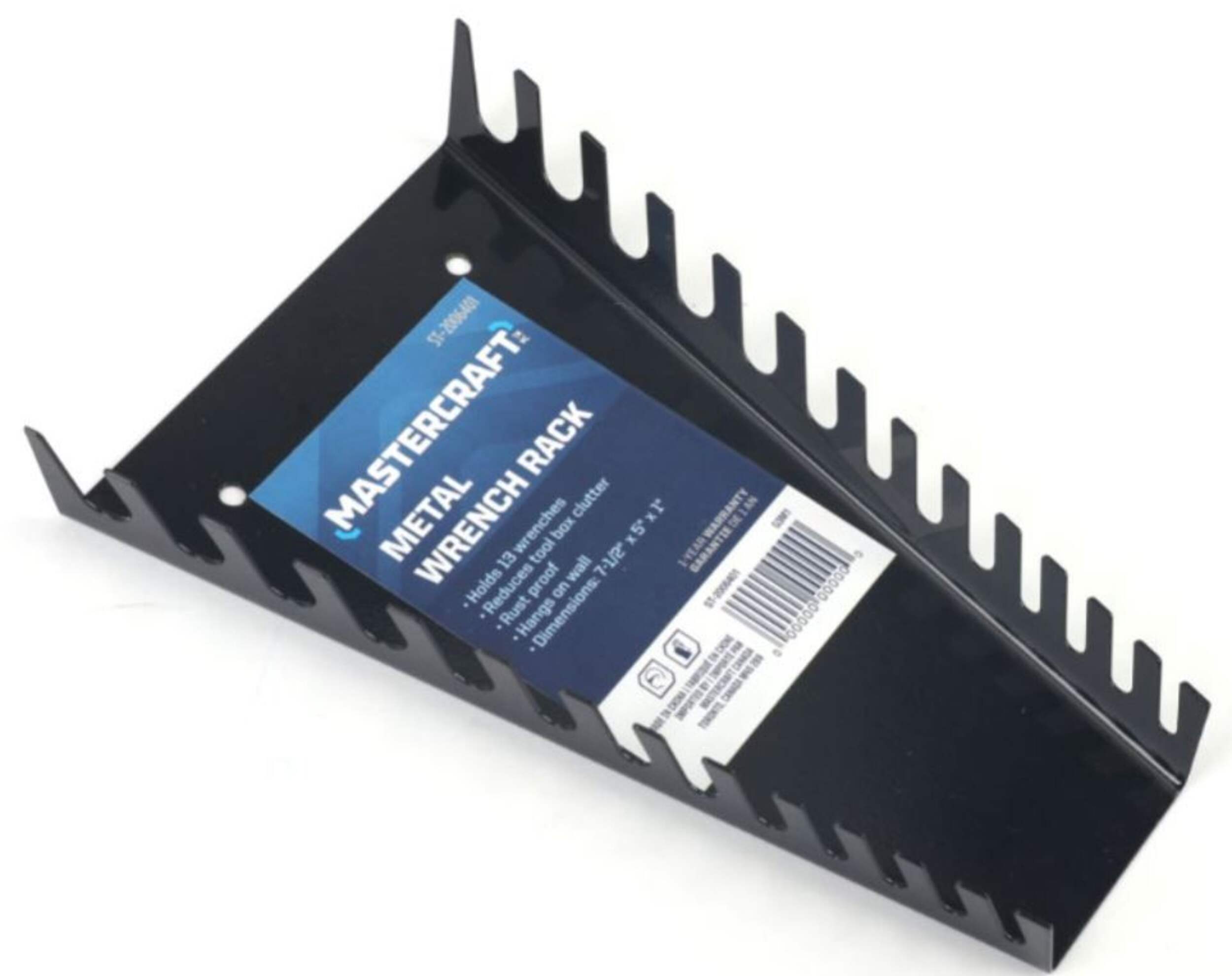 Mastercraft Metal Wrench Holder, 13-pc Front_Three_Fourths_Angled_Left