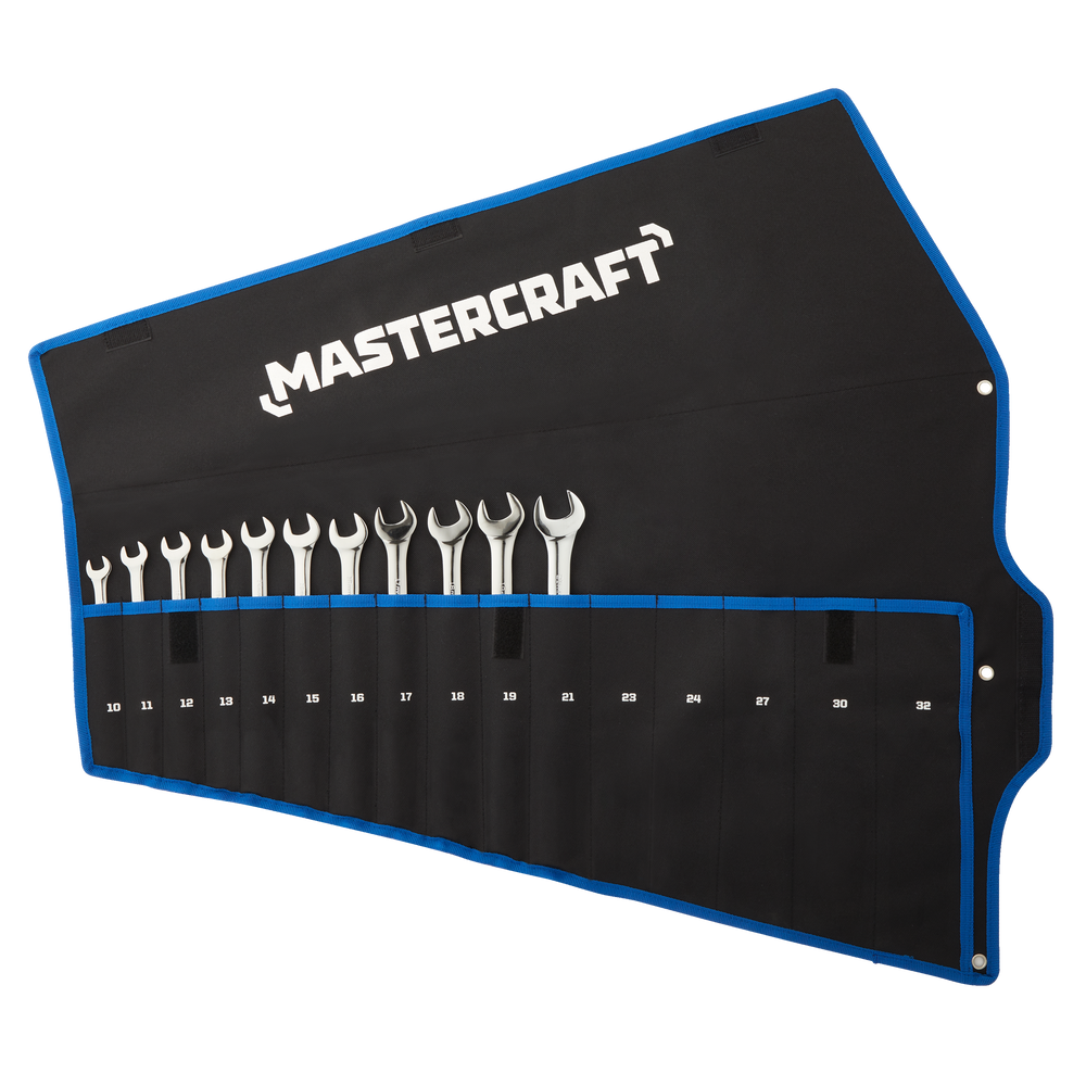 Mastercraft Metric Wrench Roll, 16 Pockets Canadian Tire