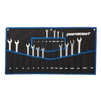 Mastercraft SAE & Metric Wrench Roll, 24 Pockets