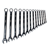Stanley Professional Grade Black Chrome Wrench Set, SAE, 14-pc Overhead_Flat