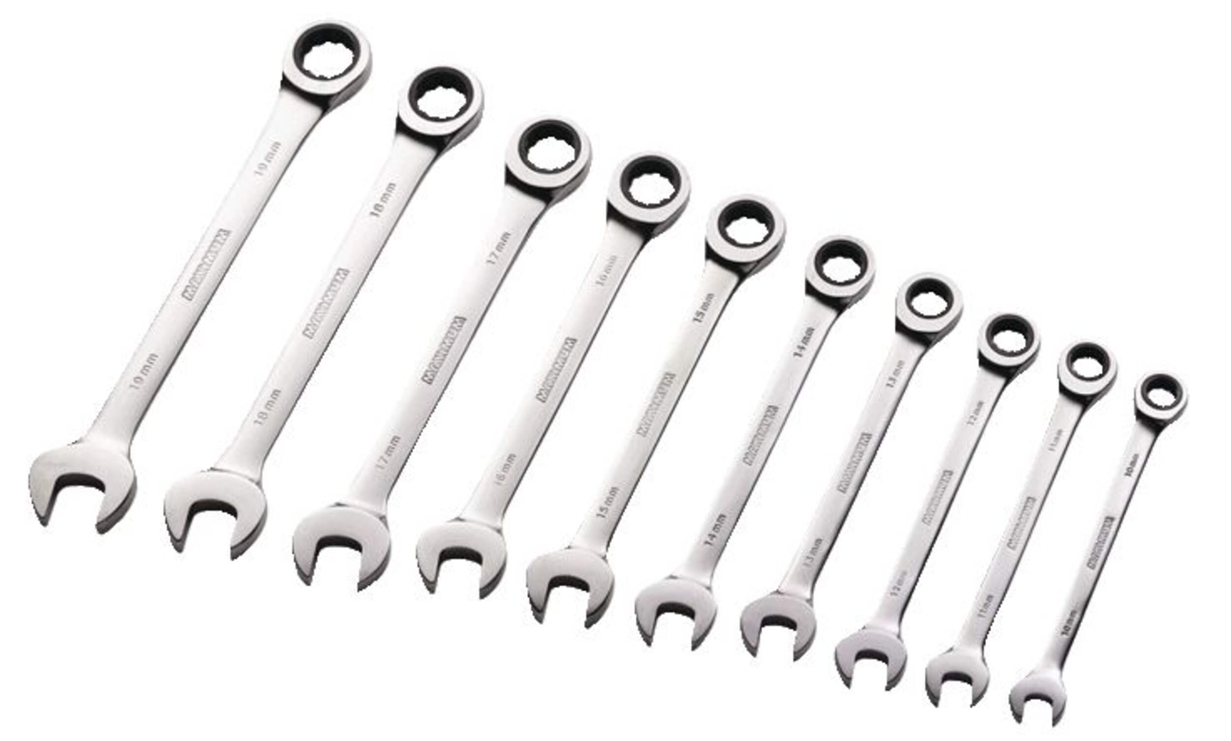 Clé à cliquet à 90 dents MAXIMUM, paq. 10, métrique Front_Three_Fourths_Angled_Left