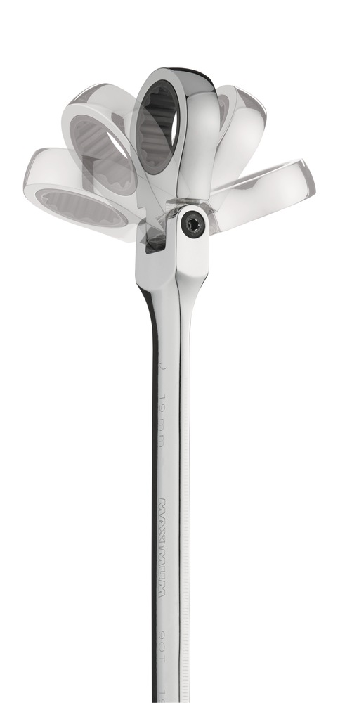 MAXIMUM 90Tooth Flex Head Ratcheting Wrench Set, Metric, 10pc