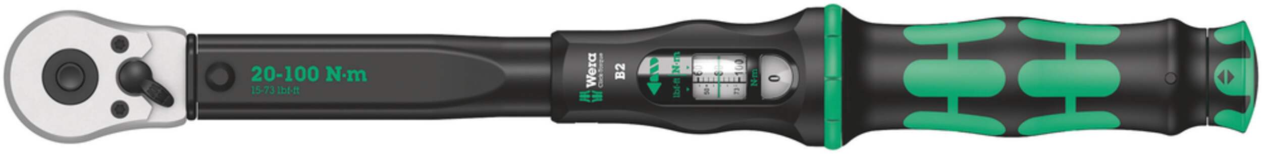 Wera Tools 3/8-in Drive Torque Wrench, 15-73 ft-lbs Front_Flat