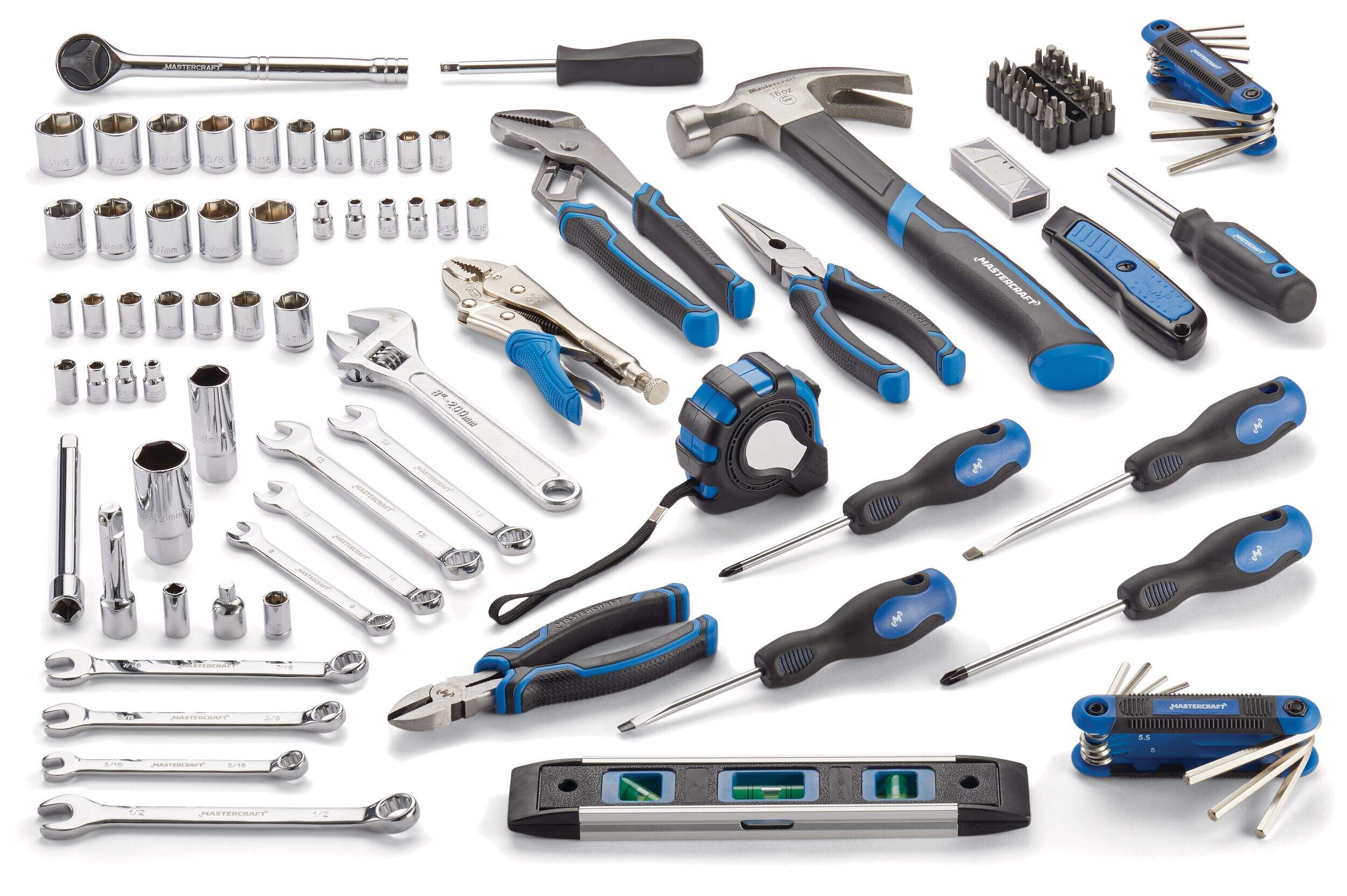 Mastercraft Home Repair Tool Set, Carry Case, 116-pc Composite_or_Mixed