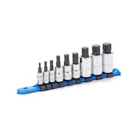 MAXIMUM Triple Square Socket Set, Polished Nickel Plating, 9-pc Front_Angled_Right