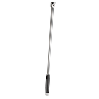 MAXIMUM 1/2-in Drive Grip Flex Breaker Bar, Nickel-Chrome Plating, 24-in Front_Angled_Right