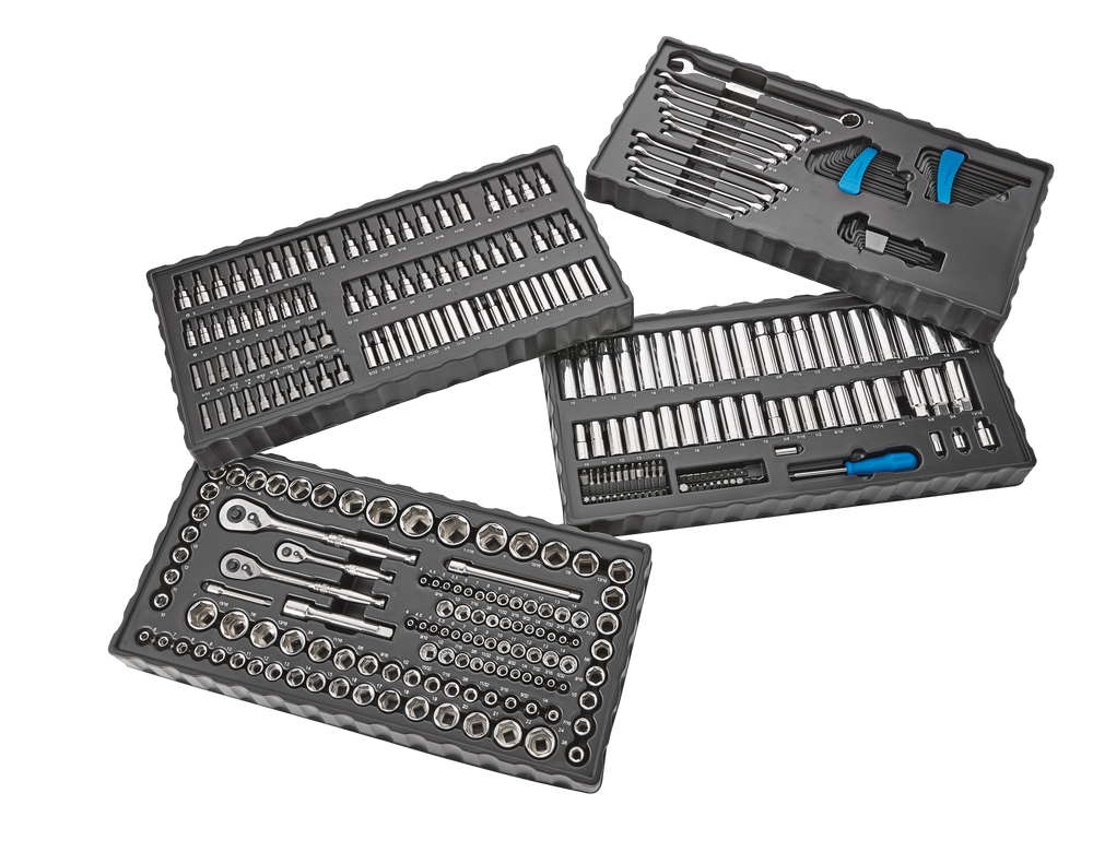 Mastercraft Socket Set, 350pc, SAE / Metric, CRV, NickelChrome