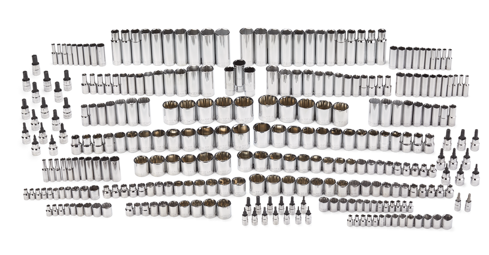 MAXIMUM Master Socket Set, 300pc, CRV, NickelChrome Plating