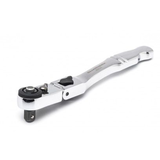 MAXIMUM 1/4-in Drive 72-Tooth Stubby Flex Ratchet, Chrome Plating, 6-in Front_Angled_Left