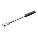 MAXIMUM 1/2-in Drive 90-Tooth Comfort Grip Ratchet, Nickel-Chrome Plating, 16-in Front_Three_Fourths_Angled_Left