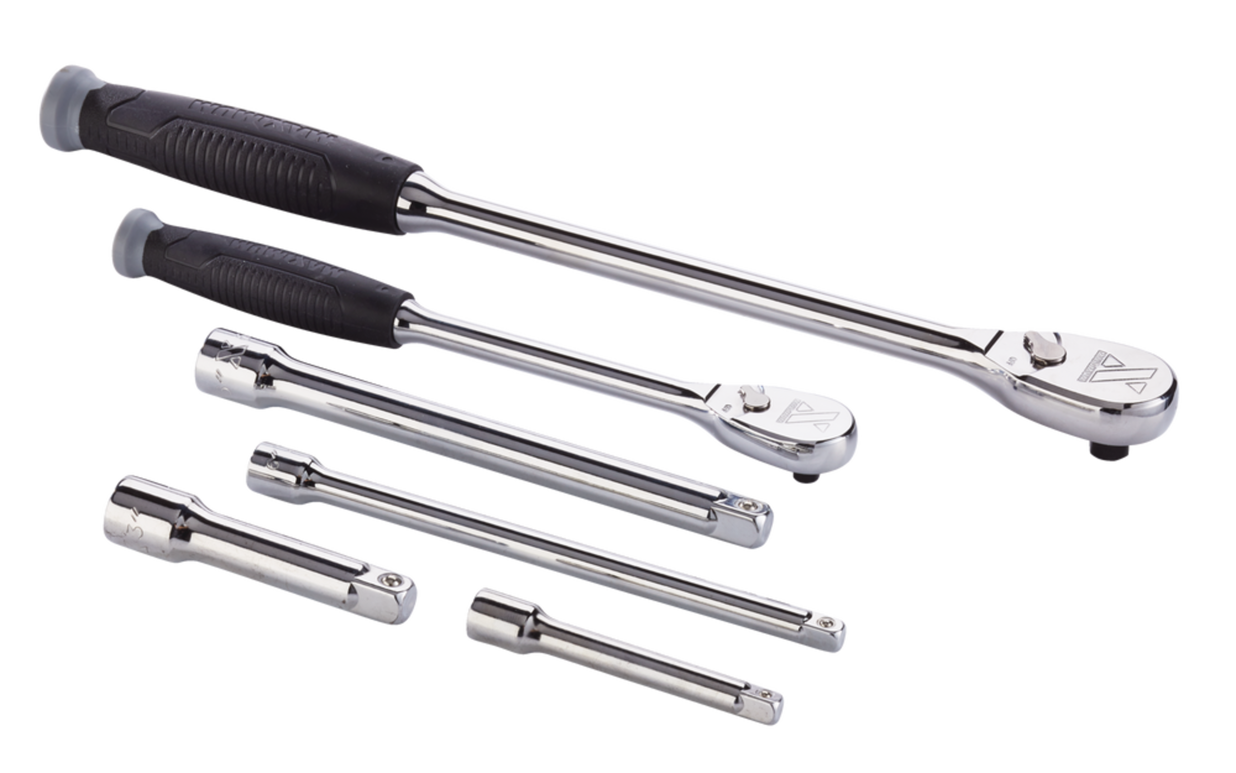 MAXIMUM 90Tooth Soft Grip Ratchet & Extension Set 6pc Canadian Tire