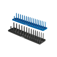 Mastercraft 1/2-in Drive Tall Socket Tray Organizer Set, 2-pk Front_Three_Fourths_Angled_Left